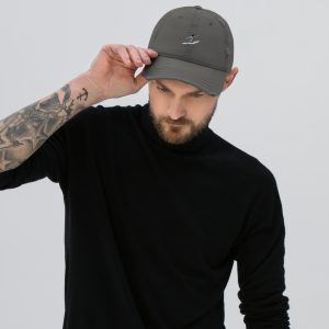 Gorra desgastada surfer plateado