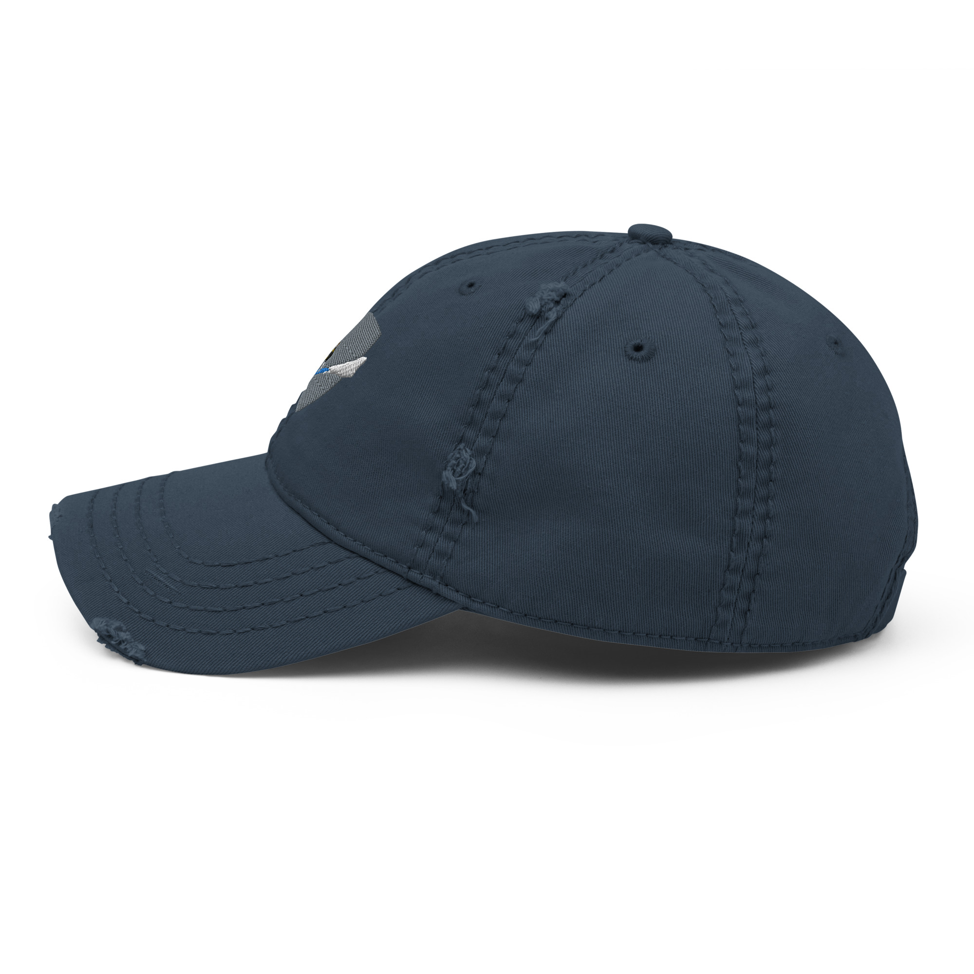 Gorra desgastada azul escudo surfer - Imagen 3
