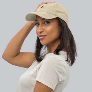 Gorra desgastada surfer dorado