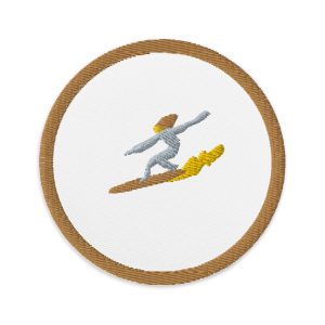 Parche bordado Surfer blanco